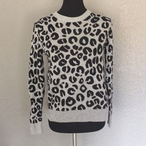 Grey Leopard Print Sweater | Poshmark